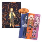 Kit Caderno Naruto 2024 2un Shippuden Brochura 80 Folhas Capa Dura São Domingos Escolar Fundamental Série Japonesa
