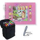 Kit Caderno para Colorir Bobbie Goods Menino e Menina Com Caneta Kit Caderno para Colorir Bobbie Goods Menino e Menina Com Caneta