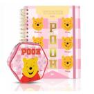 Kit Caderno Smart Pooh Universitario A4 10 Matérias Folhas Removível Com 10divisórias + Estojo Hexagonal Pooh DAC