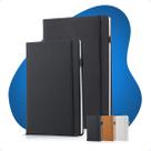 Kit Caderno Tipo Moleskine A5 A6 Executiva Pauta MarcaPágina