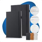 Kit Caderno Tipo Moleskine B5 A5 Executiva Pauta MarcaPágina