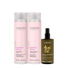Kit Cadiveu Essentials Quartzo Shine Shampoo Condicionador e Açaí Oil 60 (3 produtos)