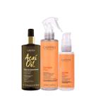 Kit Cadiveu Professional Bye Bye Frizz Selagem Gradativa Leave-in e Açai Oil 110 (3 produtos)