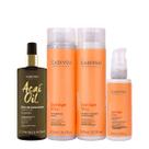 Kit Cadiveu Professional Bye Bye Frizz Shampoo Condicionador Leave-in e Açaí Oil 110 (4 produtos)