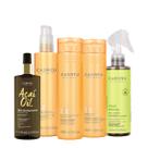 Kit Cadiveu Professional Nutri Glow Shampoo Condicionador Maxi Ondas Booster Pré Shampoo e Açaí Oil 110 (5 produtos)