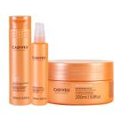 Kit Cadiveu Professional Nutri Glow Tratamento 3 Passos Nutrição Intensa-Booster e Shampoo e Máscara