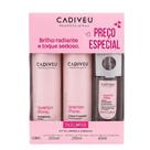 Kit Cadiveu Professional Quartzo Shine Essentials Shampoo 250ml Condicionador 250ml Sérum 65ml.