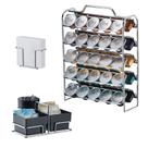 Kit Café 3 Peças Suporte 50 Cápsulas Nespresso Porta Guardanapos Sachês Cromado - Future