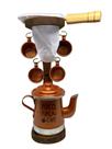 Kit Café com Mancebo de Madeira + 1 Bule 350ml + 4 Canecas 40ml