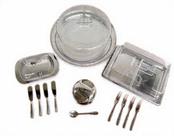 Kit Café da Manhã 14 Peças Aço Inox / Acrílico - Wincy