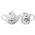 Kit Café da Manhã Dia das Mães 2 pçs - Bandeja Bule Caneca Kit Café da Manhã Dia das Mães 2 pçs - Bandeja Bule Caneca