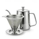 Kit Café Perfeito em Casa I Chaleira Ganso + Filtro Inox