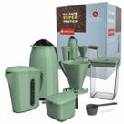Kit Café Super Prático Garrafa Leiteira Suporte Filtro 6 Pçs Unitermi