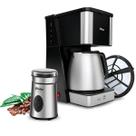 Kit Cafeteira 40 Xicaras Jarra Inox + Moedor Grano Aroma