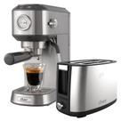Kit Cafeteira Espresso Compacta e Torradeira Inox Oster