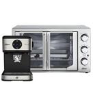 Kit Cafeteira Espresso Double E Forno e Fritadeira 42L French Door Oster 110V