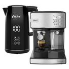 Kit Cafeteira Espresso Nova Primalatte E Chaleira Digital Black Oster 1,7L 220V Kit Cafeteira Espresso Nova Primalatte E Chaleira Digital Black Oster 1,7L 220V