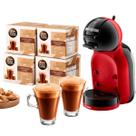 Kit Cafeteira Expresso Arno Dolce Gusto Mini Me Vermelha 127V 2 Xícaras 40 Cápsulas Alpino Café Rápido e Sabor Intenso Kit Cafeteira Expresso Arno Dolce Gusto Mini Me Vermelha 127V 2 Xícaras 40 Cápsulas Alpino Café Rápido e Sabor Intenso