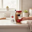 Kit Cafeteira Infantil Xícara Cápsulas Madeira Montessori