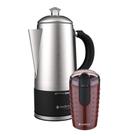Kit Cafeteira Italiana Gran 1,5L e Moedor de Café Cadence Kit Cafeteira Italiana Gran 1,5L e Moedor de Café Cadence