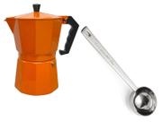 Kit Cafeteira Italiana Moka 6 Xícaras Colher Inox Scoop 30ml Kit Cafeteira Italiana Moka 6 Xícaras Colher Inox Scoop 30ml