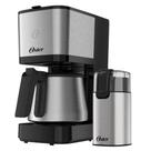 Kit Cafeteira Jarra Inox 1,2L e Moedor de Café Elétrico Inox 220V
