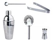 Kit Caipirinha Aço Inox Coqueteleira 5 peças Gourmet UnyHome