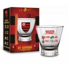 Kit Caipirinha Copo E Socador Flamengo Torcedor Rubro Negro - Brasfoot