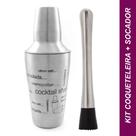 Kit Caipirinha Coqueteleira e Socador Inox 500ml Kit Caipirinha Coqueteleira e Socador Inox 500ml