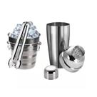 Kit Caipirinha Profissional Coqueteleira 500 Ml 3 Peças Inox