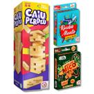 Kit Caiu perdeu + Rouba monte + Jogo do mico 2 em 1 Pais e Filhos