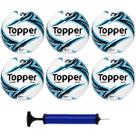 Kit Caixa 6 Bolas Futsal Topper + Bomba