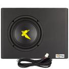 Kit Caixa Amplificada Exclusive Slim 8 Polegadas C/ Cabo Rca