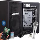 KIT CAIXA AT 8-150w + MICROFONE