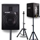 Kit caixa at 8-150w + suporte pedestal mxt