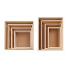 Kit Caixa Box Madeira Alta Pinus Cru