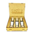 Kit Caixa C/ 6 Dosador Inox Bebidas Duplo 25ml 50ml Medidor
