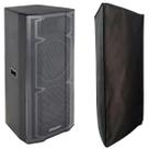 Kit Caixa de Som Ativa Dupla 15" Oneal OPB-5060D + Capa Protetora Cor:Preto
