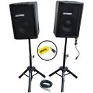Kit caixa de som ativa passiva datrel 10p 400w rms tripé bt Kit caixa de som ativa passiva datrel 10p 400w rms tripé bt