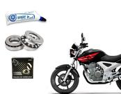 Kit Caixa Direção Rolamento Cônico + Graxa Cbx 250 Twister Cb 300 Ano 2001 Até 2015