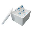 Kit Caixa Isopor 1,5L Litro 1 Gelo Flexível 120g Parede Simples