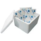 Kit Caixa Isopor 1,5L Litro 3 Gelo Flexível 120g