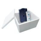 Kit Caixa Isopor 1,5L Litro e 1 Gelo 200ml e 1 Gelo 45g Parede Simples
