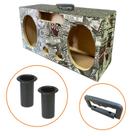 Kit Caixa Madeira Corujinha 6x9 Polegadas Placa + Dutos + Alça