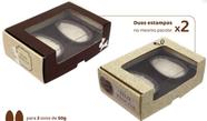 Kit caixa ovo de colher pascoa practice c/ visor (2x50g) tons de cacau - pct c/ 10 unidades ideia embalagens Kit caixa ovo de colher pascoa practice c/ visor (2x50g) tons de cacau - pct c/ 10 unidades ideia embalagens