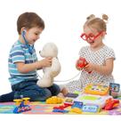 Kit Caixa Registradora Supermercado + Kit Médico Infantil