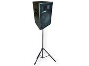 Kit caixa som ativa 15" 300w e tripé datrel profissional