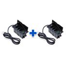 Kit Caixas De Tomadas 4 Blocos Basculante 3Tom 10A 2USB 3USB