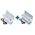 Kit Caixas De Tomadas 4 Blocos Basculante 3Tom 20A 2USB 3USB Kit Caixas De Tomadas 4 Blocos Basculante 3Tom 20A 2USB 3USB