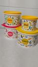 Kit caixas para armazenar mantimentos secos Tupperware original
